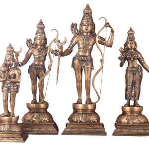 Pure Brass Large Ram Darbar Idol Set 26 Inch - Grand Temple Centerpiece | Jaipurio